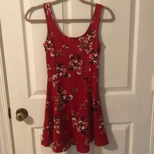 H&M Cherry blossom Red Mini Dress